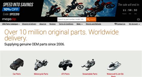 megazip parts catalog.